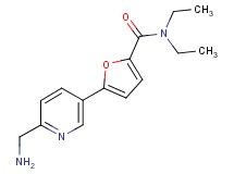 5-[6-(aminomethyl)pyridin-3-yl]-N,N-diethyl-2-furamide