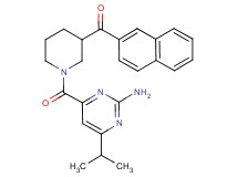 {1-[(2-amino-6-isopropyl-4-pyrimidinyl)carbonyl]-3-piperidinyl}(2-naphthyl)methanone