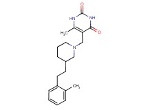 6-methyl-5-({3-[2-(2-methylphenyl)ethyl]-1-piperidinyl}methyl)-2,4(1H,3H)-pyrimidinedione