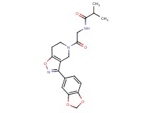 N-{2-[3-(1,3-benzodioxol-5-yl)-6,7-dihydroisoxazolo[4,5-c]pyridin-5(4H)-yl]-2-oxoethyl}-2-methylpropanamide