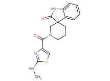 1'-{[2-(methylamino)-1,3-thiazol-4-yl]carbonyl}spiro[indole-3,3'-piperidin]-2(1H)-one