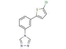 4-[3-(5-chloro-2-thienyl)phenyl]-4H-1,2,4-triazole