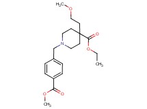 ethyl 1-[4-(methoxycarbonyl)benzyl]-4-(2-methoxyethyl)-4-piperidinecarboxylate
