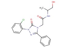 2-[1-(2-chlorophenyl)-5-oxo-3-phenyl-1,5-dihydro-4H-1,2,4-triazol-4-yl]-N-(2-hydroxy-1-methylethyl)acetamide
