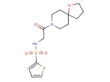 N-[2-(1-oxa-8-azaspiro[4.5]dec-8-yl)-2-oxoethyl]-2-thiophenesulfonamide