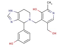 5-(hydroxymethyl)-4-{[4-(3-hydroxyphenyl)-1,4,6,7-tetrahydro-5H-imidazo[4,5-c]pyridin-5-yl]methyl}-2-methylpyridin-3-ol
