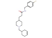 3-[1-(3-cyclohexen-1-ylmethyl)-4-piperidinyl]-N-(4-fluorobenzyl)propanamide