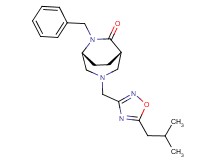 (1S*,5R*)-6-benzyl-3-[(5-isobutyl-1,2,4-oxadiazol-3-yl)methyl]-3,6-diazabicyclo[3.2.2]nonan-7-one