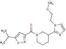 1-[(5-isopropylisoxazol-3-yl)carbonyl]-3-[1-(2-methoxyethyl)-1H-imidazol-2-yl]piperidine