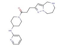 N-{1-[3-(5,6,7,8-tetrahydro-4H-pyrazolo[1,5-a][1,4]diazepin-2-yl)propanoyl]-4-piperidinyl}-2-pyridinamine dihydrochloride