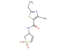 N-(1,1-dioxido-2,3-dihydro-3-thienyl)-2-ethyl-4-methyl-1,3-thiazole-5-carboxamide