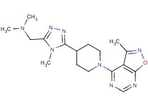 N,N-dimethyl-1-{4-methyl-5-[1-(3-methylisoxazolo[5,4-d]pyrimidin-4-yl)piperidin-4-yl]-4H-1,2,4-triazol-3-yl}methanamine