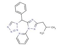 2-{3-isobutyl-5-[phenyl(1H-tetrazol-1-yl)methyl]-1H-1,2,4-triazol-1-yl}pyridine