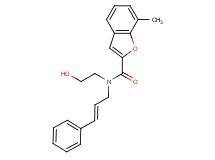 N-(2-hydroxyethyl)-7-methyl-N-[(2E)-3-phenylprop-2-en-1-yl]-1-benzofuran-2-carboxamide