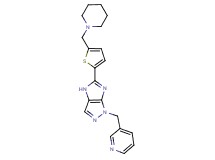 5-[5-(1-piperidinylmethyl)-2-thienyl]-1-(3-pyridinylmethyl)-1,4-dihydroimidazo[4,5-c]pyrazole