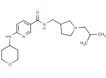 N-[(1-isobutyl-3-pyrrolidinyl)methyl]-6-(tetrahydro-2H-pyran-4-ylamino)nicotinamide