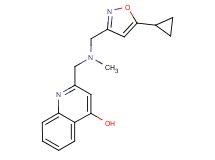 2-{[[(5-cyclopropylisoxazol-3-yl)methyl](methyl)amino]methyl}quinolin-4-ol