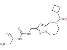 N-(sec-butyl)-N'-{[5-(cyclobutylcarbonyl)-5,6,7,8-tetrahydro-4H-pyrazolo[1,5-a][1,4]diazepin-2-yl]methyl}urea