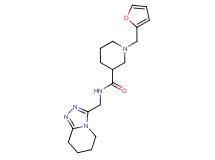 1-(2-furylmethyl)-N-(5,6,7,8-tetrahydro[1,2,4]triazolo[4,3-a]pyridin-3-ylmethyl)-3-piperidinecarboxamide