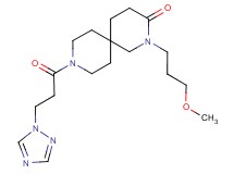 2-(3-methoxypropyl)-9-[3-(1H-1,2,4-triazol-1-yl)propanoyl]-2,9-diazaspiro[5.5]undecan-3-one