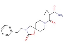 1-{[2-oxo-3-(2-phenylethyl)-1-oxa-3,8-diazaspiro[4.5]dec-8-yl]carbonyl}cyclopropanecarboxamide