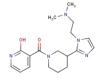 3-[(3-{1-[2-(dimethylamino)ethyl]-1H-imidazol-2-yl}-1-piperidinyl)carbonyl]-2-pyridinol