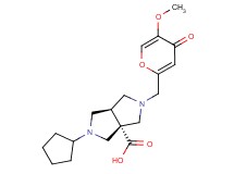 (3aR*,6aR*)-2-cyclopentyl-5-[(5-methoxy-4-oxo-4H-pyran-2-yl)methyl]hexahydropyrrolo[3,4-c]pyrrole-3a(1H)-carboxylic acid