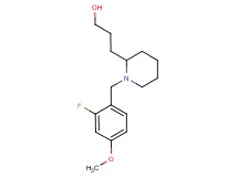 3-[1-(2-fluoro-4-methoxybenzyl)piperidin-2-yl]propan-1-ol