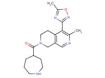 2-(4-azepanylcarbonyl)-6-methyl-5-(5-methyl-1,2,4-oxadiazol-3-yl)-1,2,3,4-tetrahydro-2,7-naphthyridine