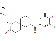 8-[(5-chloro-6-oxo-1,6-dihydro-3-pyridinyl)carbonyl]-2-(2-methoxyethyl)-2,8-diazaspiro[5.5]undecan-3-one