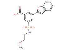 3-(1-benzofuran-2-yl)-5-{[(2-methoxyethyl)amino]sulfonyl}benzoic acid