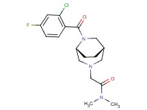 2-[(1S*,5R*)-6-(2-chloro-4-fluorobenzoyl)-3,6-diazabicyclo[3.2.2]non-3-yl]-N,N-dimethylacetamide