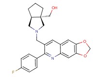 [(3aS*,6aS*)-2-{[6-(4-fluorophenyl)[1,3]dioxolo[4,5-g]quinolin-7-yl]methyl}hexahydrocyclopenta[c]pyrrol-3a(1H)-yl]methanol