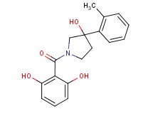 2-{[3-hydroxy-3-(2-methylphenyl)pyrrolidin-1-yl]carbonyl}benzene-1,3-diol
