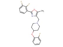 1-{[2-(2,3-difluorophenyl)-5-methyl-1,3-oxazol-4-yl]methyl}-4-(2-fluorophenoxy)piperidine