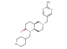 (4aS*,8aR*)-6-[(2-methylpyrimidin-5-yl)methyl]-1-(piperidin-4-ylmethyl)octahydro-1,6-naphthyridin-2(1H)-one