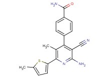 4-[2-amino-3-cyano-5-methyl-6-(5-methyl-2-thienyl)pyridin-4-yl]benzamide