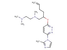 N,N,N'-trimethyl-N'-(2-{[6-(2-methyl-1H-imidazol-1-yl)pyridazin-3-yl]oxy}hex-5-en-1-yl)ethane-1,2-diamine