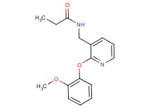 N-{[2-(2-methoxyphenoxy)-3-pyridinyl]methyl}propanamide