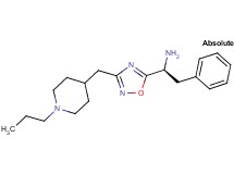 ((1S)-2-phenyl-1-{3-[(1-propylpiperidin-4-yl)methyl]-1,2,4-oxadiazol-5-yl}ethyl)amine