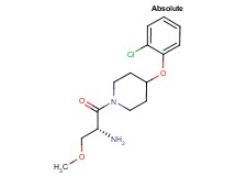 (2R)-1-[4-(2-chlorophenoxy)-1-piperidinyl]-3-methoxy-1-oxo-2-propanamine