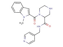 1-[(1-methyl-1H-indol-2-yl)carbonyl]-N-(4-pyridinylmethyl)-2-piperazinecarboxamide