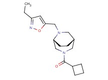 (1R*,5R*)-3-(cyclobutylcarbonyl)-6-[(3-ethylisoxazol-5-yl)methyl]-3,6-diazabicyclo[3.2.2]nonane