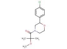 2-(4-chlorophenyl)-4-(2-methoxy-2-methylpropanoyl)morpholine