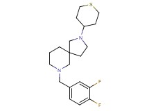7-(3,4-difluorobenzyl)-2-(tetrahydro-2H-thiopyran-4-yl)-2,7-diazaspiro[4.5]decane