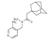 2-(1-adamantyl)-N-methyl-N-[(3-methylpyridin-4-yl)methyl]acetamide