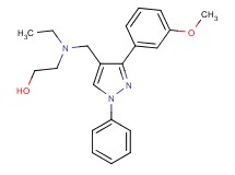 2-(ethyl{[3-(3-methoxyphenyl)-1-phenyl-1H-pyrazol-4-yl]methyl}amino)ethanol