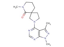 2-(1,3-dimethyl-1H-pyrazolo[3,4-d]pyrimidin-4-yl)-7-methyl-2,7-diazaspiro[4.5]decan-6-one