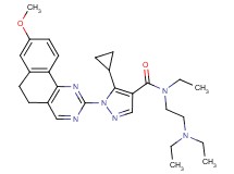 5-cyclopropyl-N-[2-(diethylamino)ethyl]-N-ethyl-1-(8-methoxy-5,6-dihydrobenzo[h]quinazolin-2-yl)-1H-pyrazole-4-carboxamide