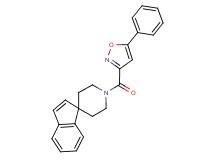 1'-[(5-phenyl-3-isoxazolyl)carbonyl]spiro[indene-1,4'-piperidine]